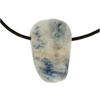 Scheeliet in blue lace onyx uit Turkije doorboord incl koord