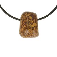 Slangen Jaspis doorboord incl koord