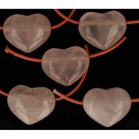 Rozenkwarts ca 3.cm doorboord inclusief zwart koord