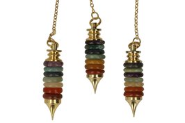 Chakra  pendel messing punt