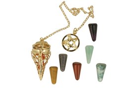 Chakra  pendel  met losse steentjes