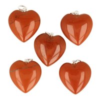 Jaspis rood ca 2.5 cm hanger