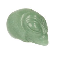 Aventurijn groen Traveller Aliën schedel