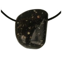 vulkaan jaspis doorboord inclusief koord