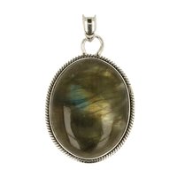 Labradoriet  ZILVEREN HANGER
