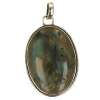 Labradoriet  ZILVEREN HANGER