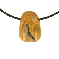 Crazy lace agaat doorboord inclusief koord