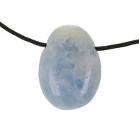 Blauwe calsiet doorboord inclusief koord