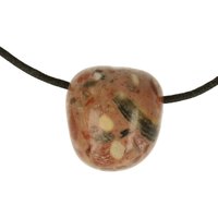 Trümmer of Breccie Jaspis 2.0 doorboord inclusief koord