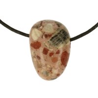 Trümmer of Breccie Jaspis 2.0 doorboord inclusief koord