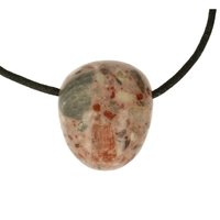 Trümmer of Breccie Jaspis 2.0 doorboord inclusief koord