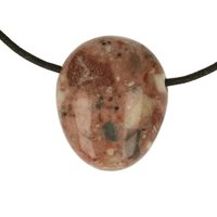 Trümmer of Breccie Jaspis 2.0 doorboord inclusief koord