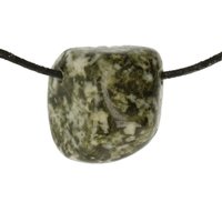 Epidoot Veldspaat / Sneeuwvlok Epidoot doorboord inclusief koord