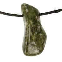 Epidoot Veldspaat / Sneeuwvlok Epidoot doorboord inclusief koord