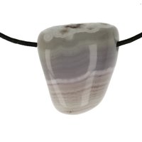 Amethist chalcedoon doorboord inclusief koord