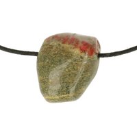 Draken steen of dragon stone (oostenrijk ) doorboord inclusief koord