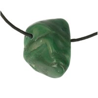 Bud stone afrikaanse jade doorboord inclusief koord