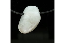 Regenboogmaansteen doorboord inclusief koord