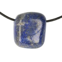 Lapis lazuli doorboord inclusief koord