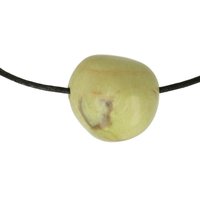 Kiwi opaal doorboord inclusief koord