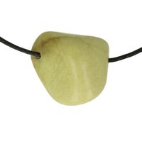 Kiwi opaal doorboord inclusief koord