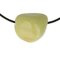 Kiwi opaal doorboord inclusief koord