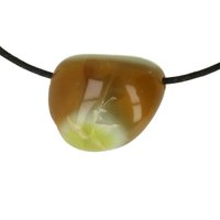 Kiwi opaal doorboord inclusief koord