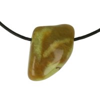 Kiwi opaal doorboord inclusief koord