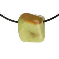 Kiwi opaal doorboord inclusief koord