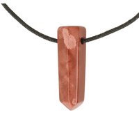 Jaspis rood doorboord incl koord