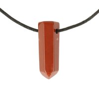 Jaspis rood doorboord incl koord