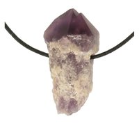 Amethist sugar fantoom sceptertjes uit Bahia doorboord incl koord