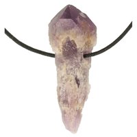 Amethist sugar fantoom sceptertjes uit Bahia doorboord incl koord