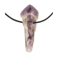 Amethist sugar fantoom sceptertjes uit Bahia doorboord incl koord