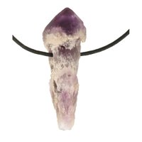 Amethist sugar fantoom sceptertjes uit Bahia doorboord incl koord