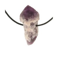 Amethist sugar fantoom sceptertjes uit Bahia doorboord incl koord
