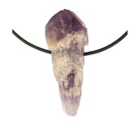 Amethist sugar fantoom sceptertjes uit Bahia doorboord incl koord