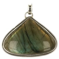 Labradoriet  ZILVEREN HANGER