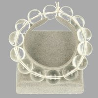 BERGKRISTAL armband ronde kraal  14 mm