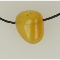 Agaat geel doorboord inclusief koord