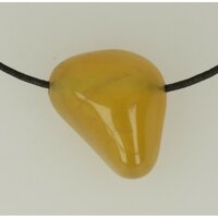 Agaat geel doorboord inclusief koord