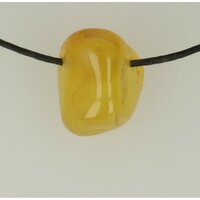Agaat geel doorboord inclusief koord