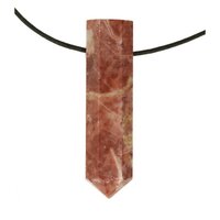 Strawberry Jaspis uit Pakistan (Aardbeien Jaspis) doorboord inclusief koord