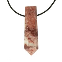 Strawberry Jaspis uit Pakistan (Aardbeien Jaspis) doorboord inclusief koord