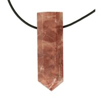 Strawberry Jaspis uit Pakistan (Aardbeien Jaspis) doorboord inclusief koord