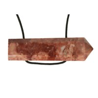 Strawberry Jaspis uit Pakistan (Aardbeien Jaspis) doorboord inclusief koord