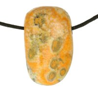Bumblebee Jaspis (Eclipse Stone) doorboord inclusief koord