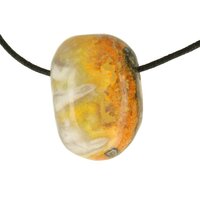 Bumblebee Jaspis (Eclipse Stone) doorboord inclusief koord