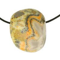 Bumblebee Jaspis (Eclipse Stone) doorboord inclusief koord