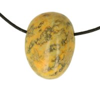 Bumblebee Jaspis (Eclipse Stone) doorboord inclusief koord